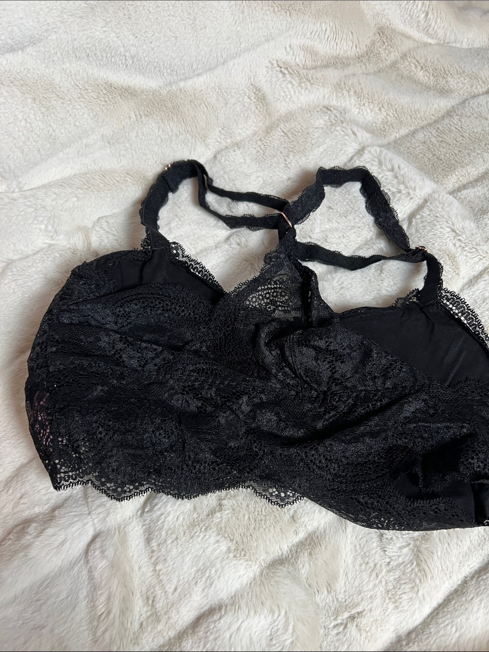 Everyday Lace Push-Up Bra in Pink, White & Black - Picture 6 of 6